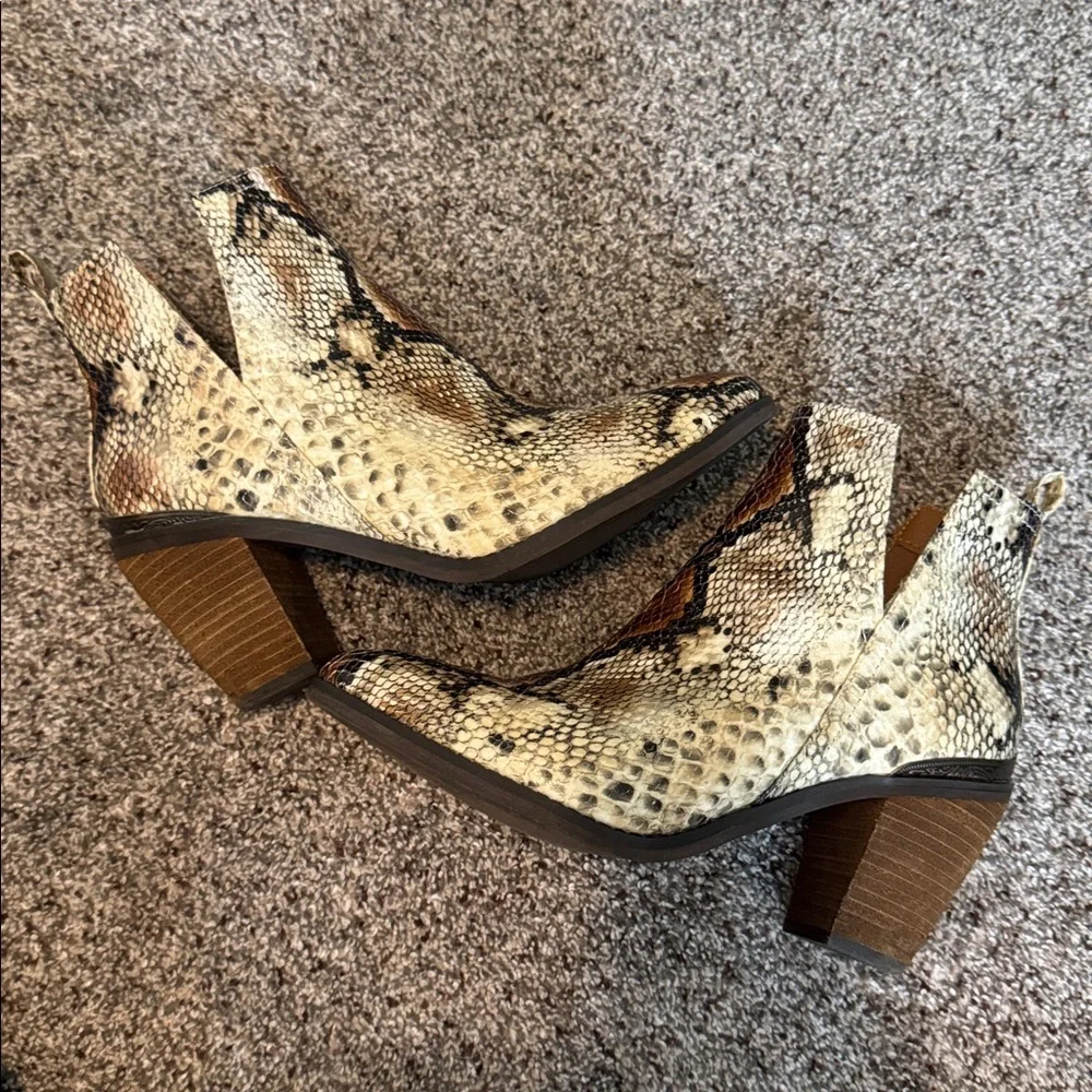 SOLD 
Snakeskin Ankle Boots - Picture 6 of 8